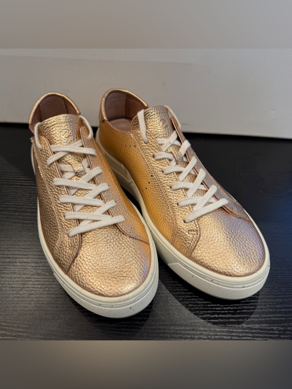 Ecco women’s street tray shoes in hammered bronze